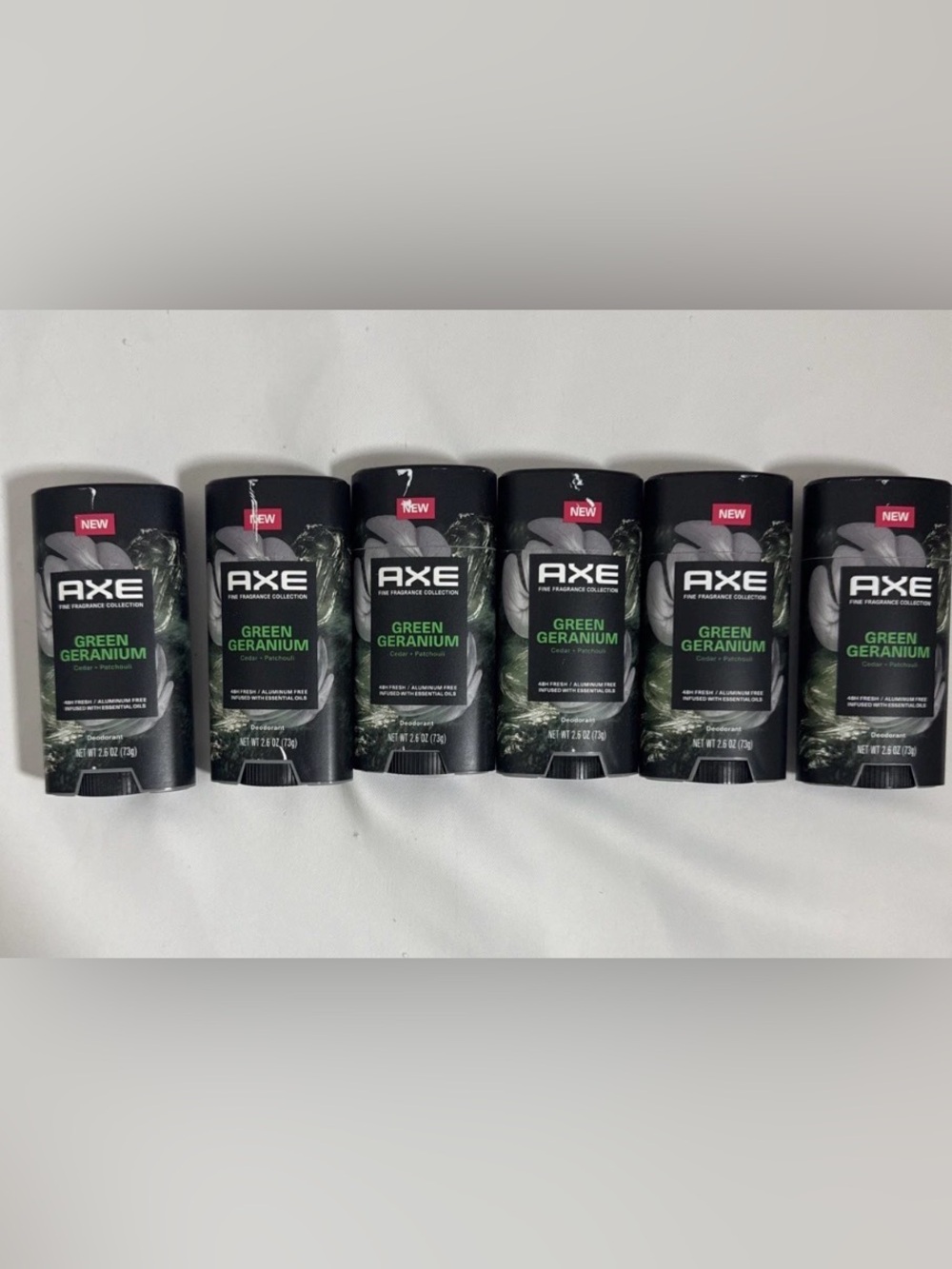 6X AXE Fine Fragrance Collection Aluminum-Free Deodorant Green Geranium
